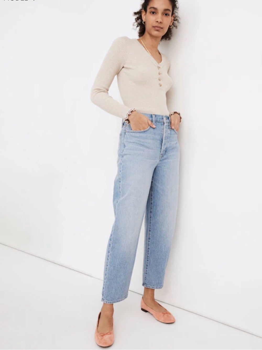 Madewell‎ Balloon Jeans in Hewes Wash size 28